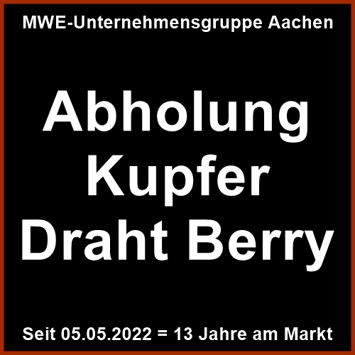 Abholung Kupfer Draht Berry | Eifel / Aachen / Ostbelgien u. a.