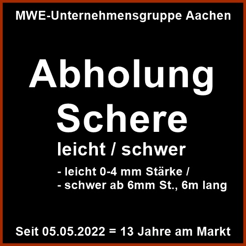 Abholung Schere leicht / schwer | Eifel / Aachen / Ostbelgien