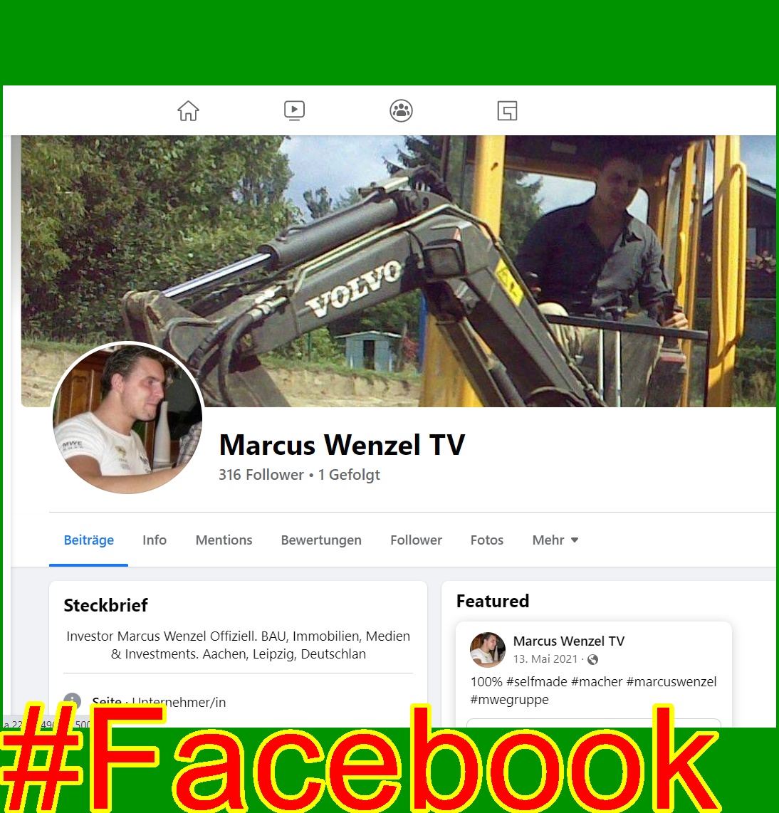 Fa. MarcusWenzelTV auf Facebook | Social Network