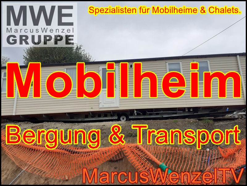 MWE Bergung & Transport von Mobilheimen & Chalets | Spezialisten!
