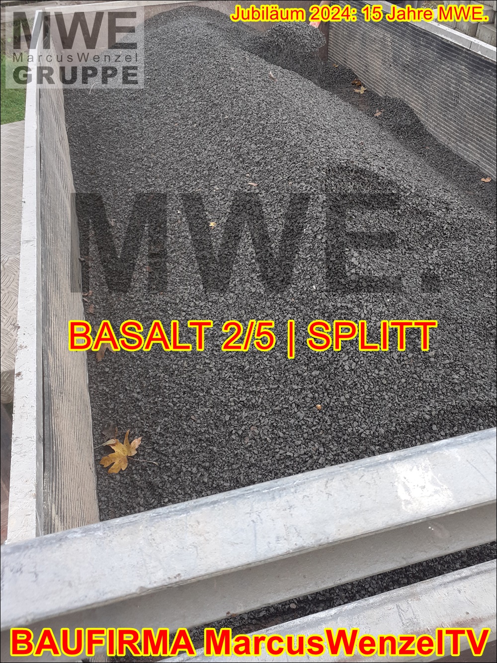 Wir liefern BASALT 2/5 SPLITT | MWE BAULOGISTIK & BAUSTOFFE