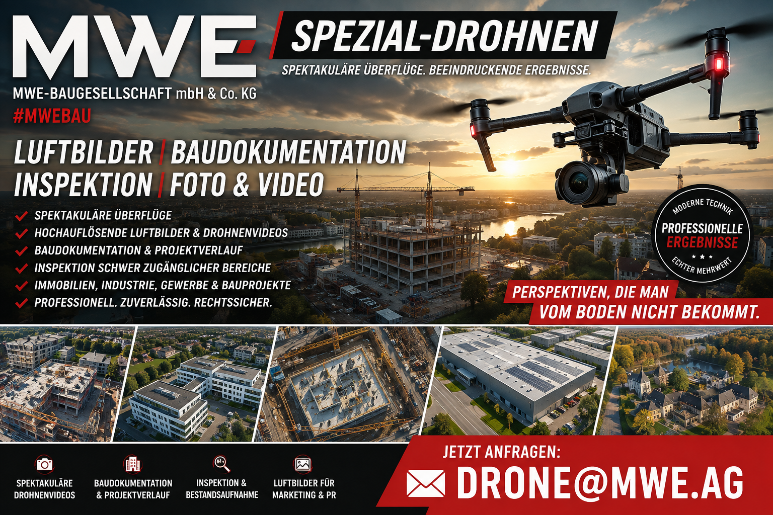 SPEZIAL-DROHNEN | LUFTBILDER | BAUDOKUMENTATION | INSPEKTION | FOTO & VIDEO